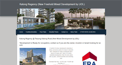 Desktop Screenshot of katongregencycondominium.com